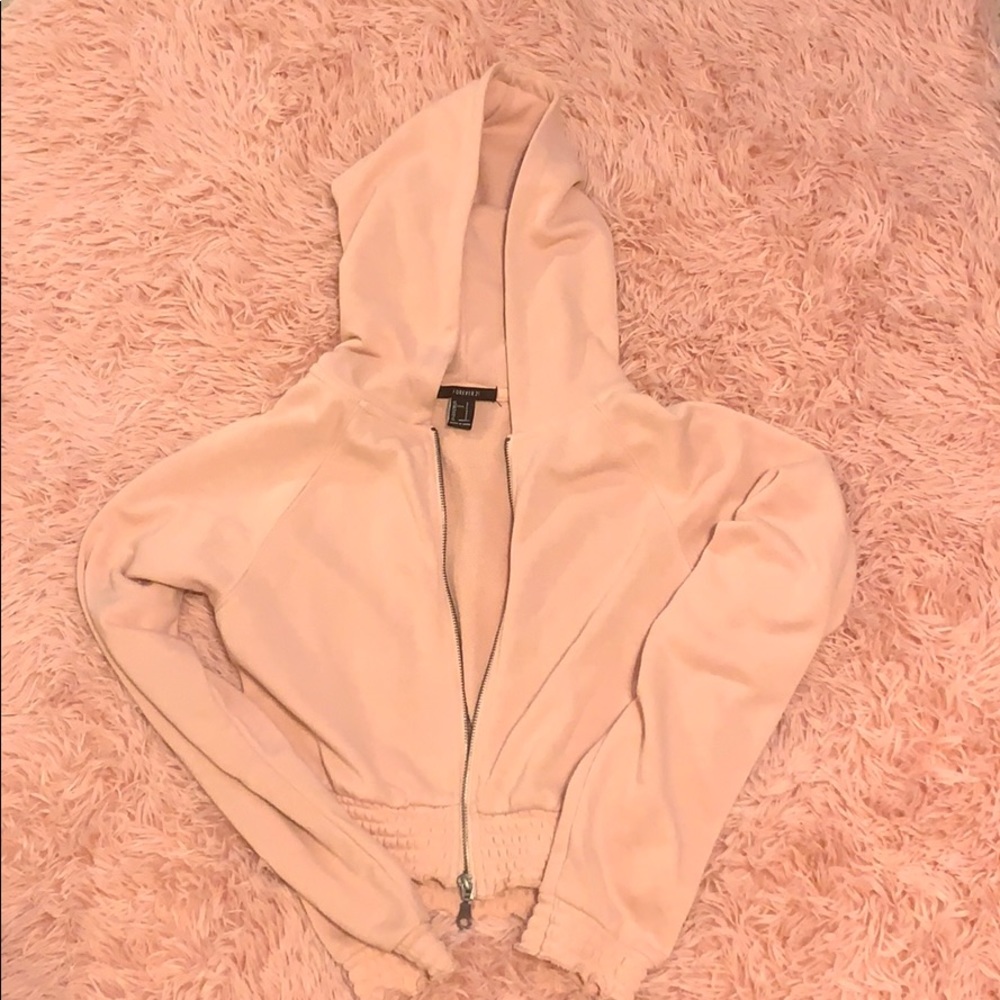 Forever 21 cropped hooded jacket